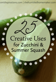As summer starts to wind down, zucchini plants are really gearing up! Try some of these creative ways to use zucchini and summer squash and take advantage of this frugal vegetable's abundance.