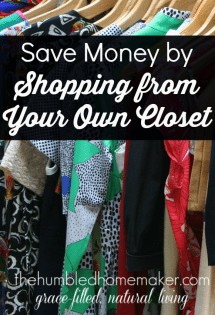 I had never thought about shopping from my own closet to save money! But the idea is genius, and it really works! Check out how many outfits she discovered were hiding in her own closet!!
