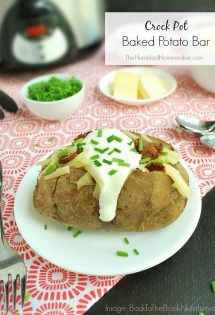A baked potato bar is a simple, healthy, and satisfying dinner that can be ready within minutes of walking in the door.
