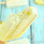 These creamy, tropical Pineapple Coconut Popsicles are the perfect frozen treat to celebrate the end of summer!