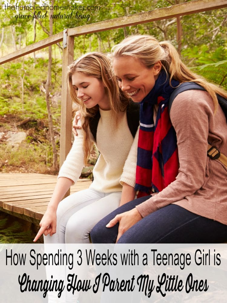 I am convinced that spending time with teenagers can help me better parent my little ones! 