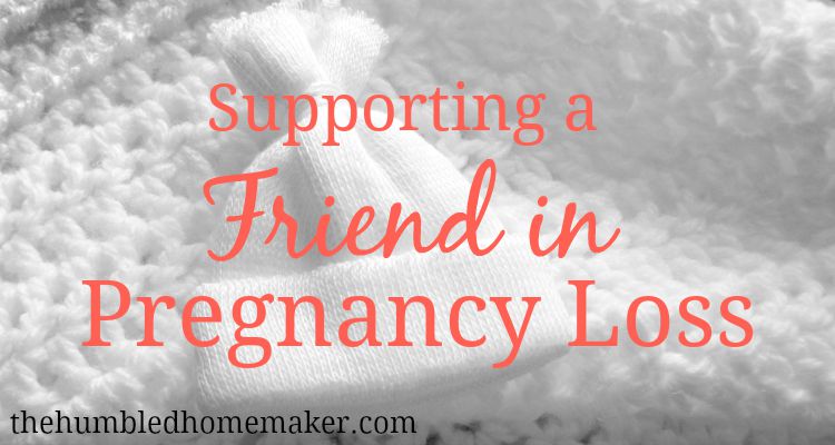 Have you ever wondered how you could do a better job supporting a friend in pregnancy loss?
