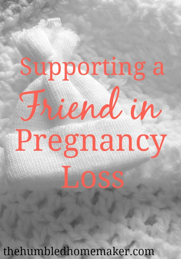Have you ever wondered how you could do a better job supporting a friend in pregnancy loss?
