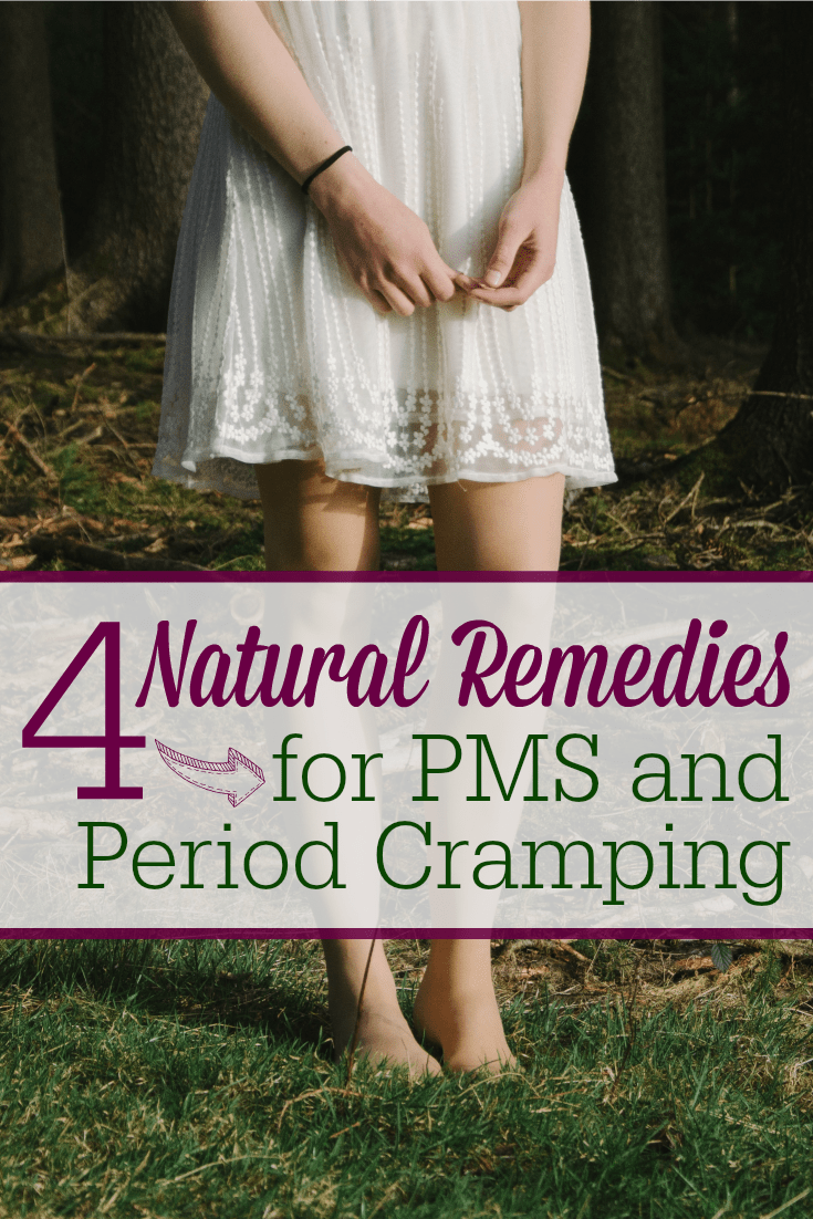 You don't have to dread your period anymore! Here are 4 natural things I use every single month to help with PMS symptoms--and especially cramping!