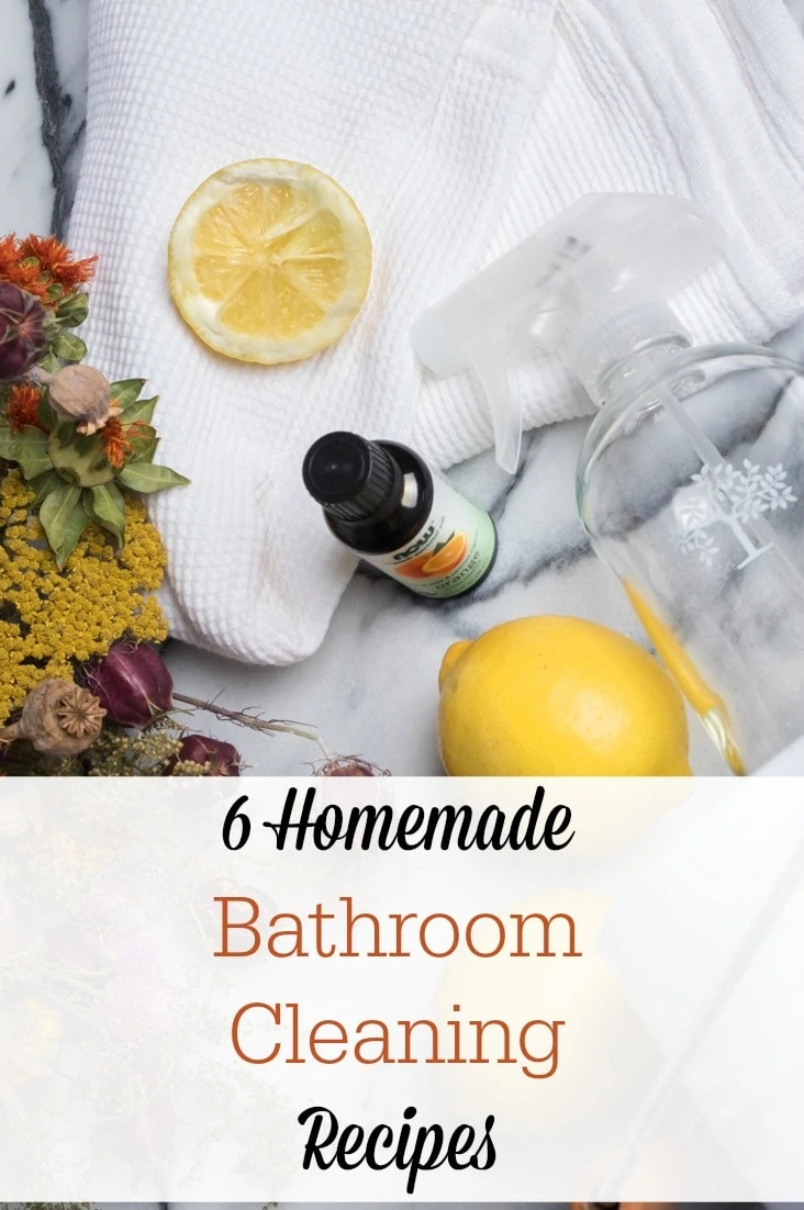 These homemade bathroom cleaning recipes will save you so much money--and they will guarantee a natural, non-toxic way to clean!
