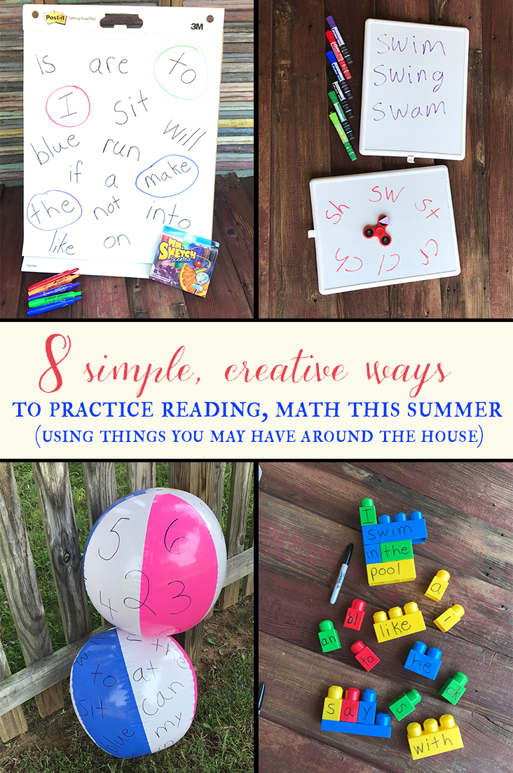 Summer is here! Blink and it's gone. Here are 8 simple, fun ways to reinforce reading and math at home so your kids aren't behind when school starts.
