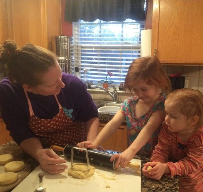 Baking with my two little ones