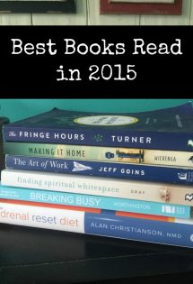 I've been a bookworm since childhood, but I went several years where I didn't read as much as I wanted simply because of my season of life. Even though I still don't devour books as much as I did in my youth, I'm happy to report that that I read more than 30 books in 2015, which is the most books I had read in a year since becoming a mom.