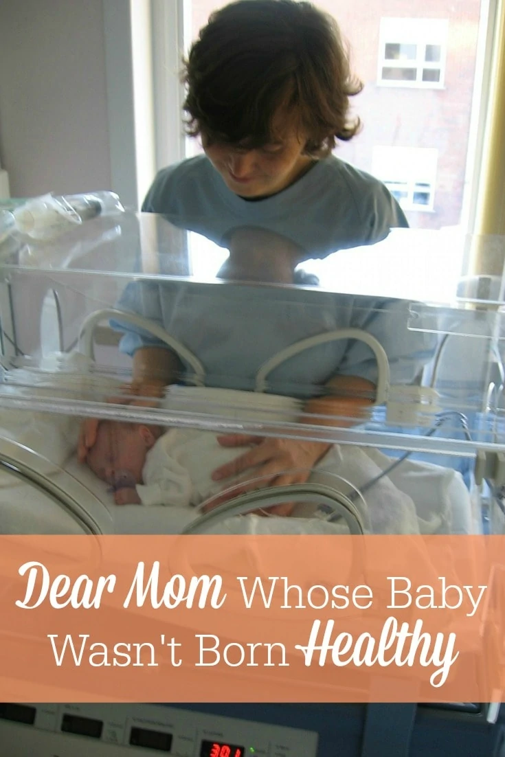 Does your child have an impairment or disability? This is a heartfelt letter to the mama whose baby wasn't born "healthy"!
