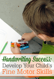 Want to teach your preschooler or Kindergartner fine motor skills that will build their handwriting? Here are some GREAT ideas and resources!