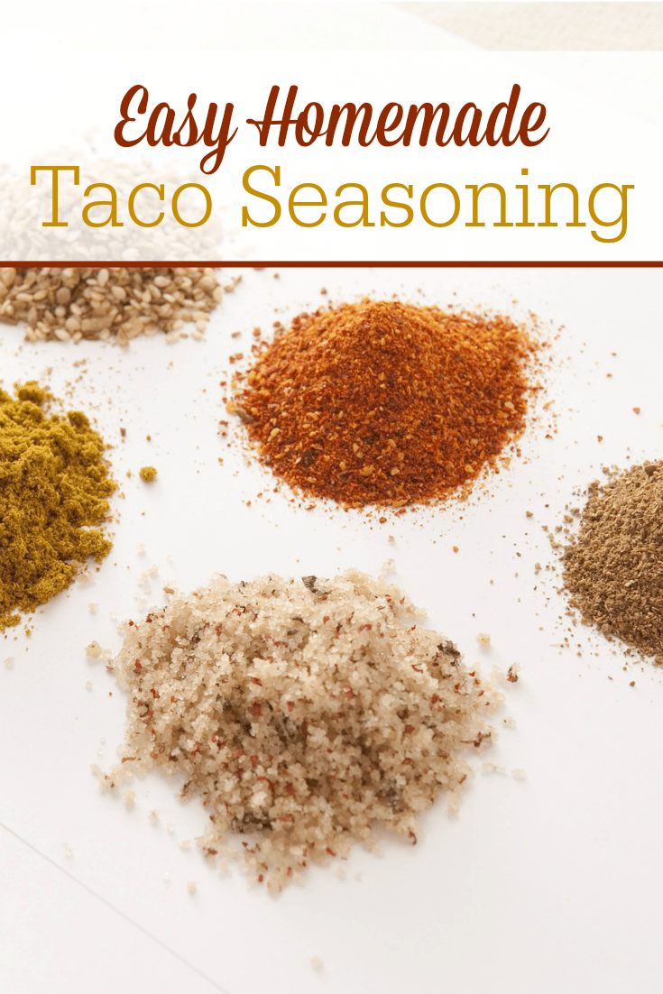 Keep the MSG out of your kitchen with this super easy recipe for homemade taco seasoning mix! #HomemadeSeasoning #EasyTacoSeasoning #TacoRecipes