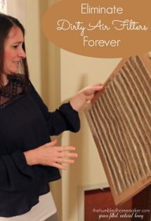 Are you tired of dirty air filters? Yeah--me too! My hubs and I recently discovered a way to eliminate dirty air filters forever.