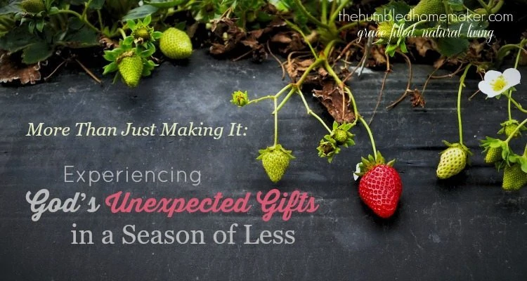 Experiencing God's Unexpected Gifts in a Season of Less FB