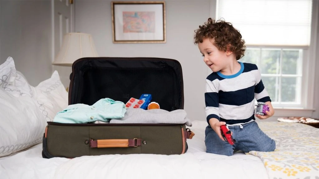 Keep your toddler safe after travel by putting up any pills or vitamins.