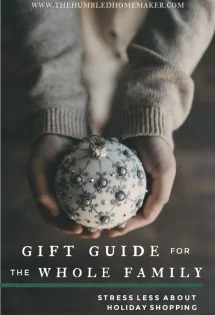 We hope this gift guide, which includes gifts you can buy ONLINE—without leaving your house—will help take the stress out of holiday shopping!