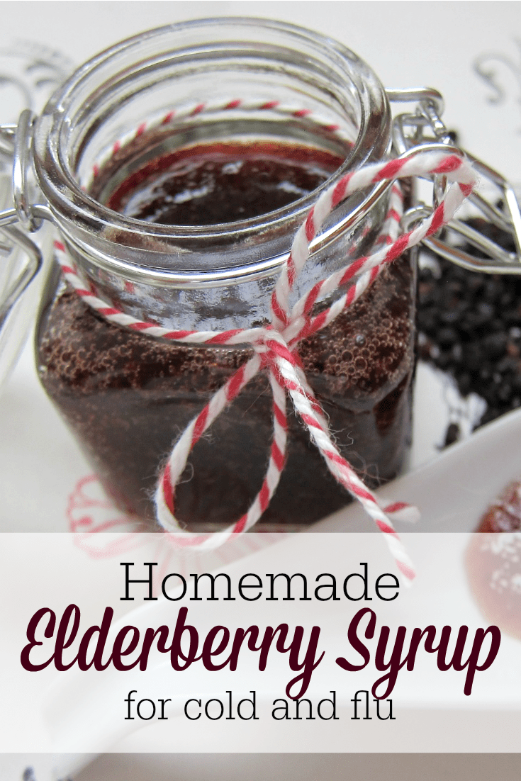 Homemade elderberry syrup is a safe, effective natural remedy for colds and flu--or just to boost your immune system all year long!