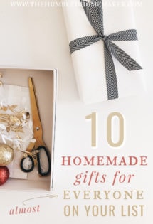 Here are my top 20+ homemade gift ideas for almost everyone on your list!