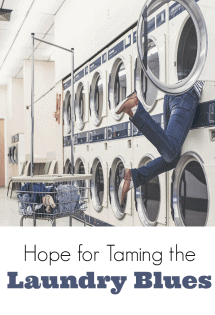 Are you ever discouraged by laundry? You need to know you're not the only one, Mama! There is hope for taming the laundry blues! 