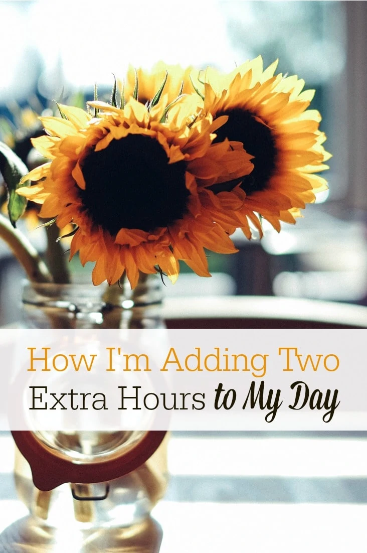 Is your life out of control? Try waking up early! This was the secret to adding two extra hours to my day...it was a total game changer in my life, and it can be for you, too!