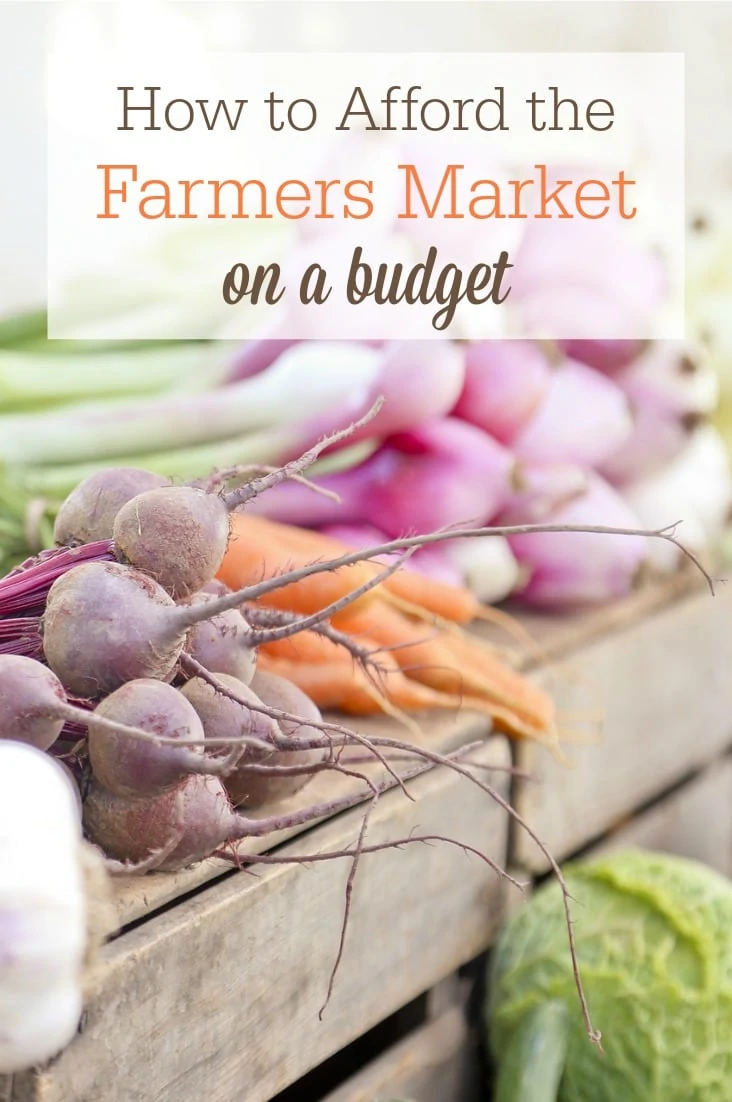Wondering how to afford the farmers market on a tight budget? Try these 5 strategies!