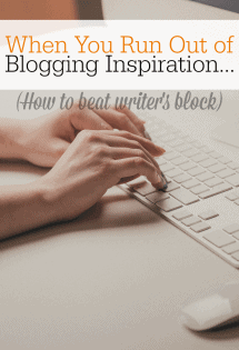 If you blog, here's how NOT to run out of blogging inspiration.