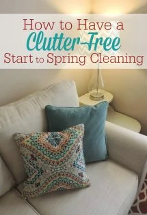 Address the clutter in your home BEFORE you tackle spring cleaning. Here's how to launch your clutter-free start to spring cleaning!