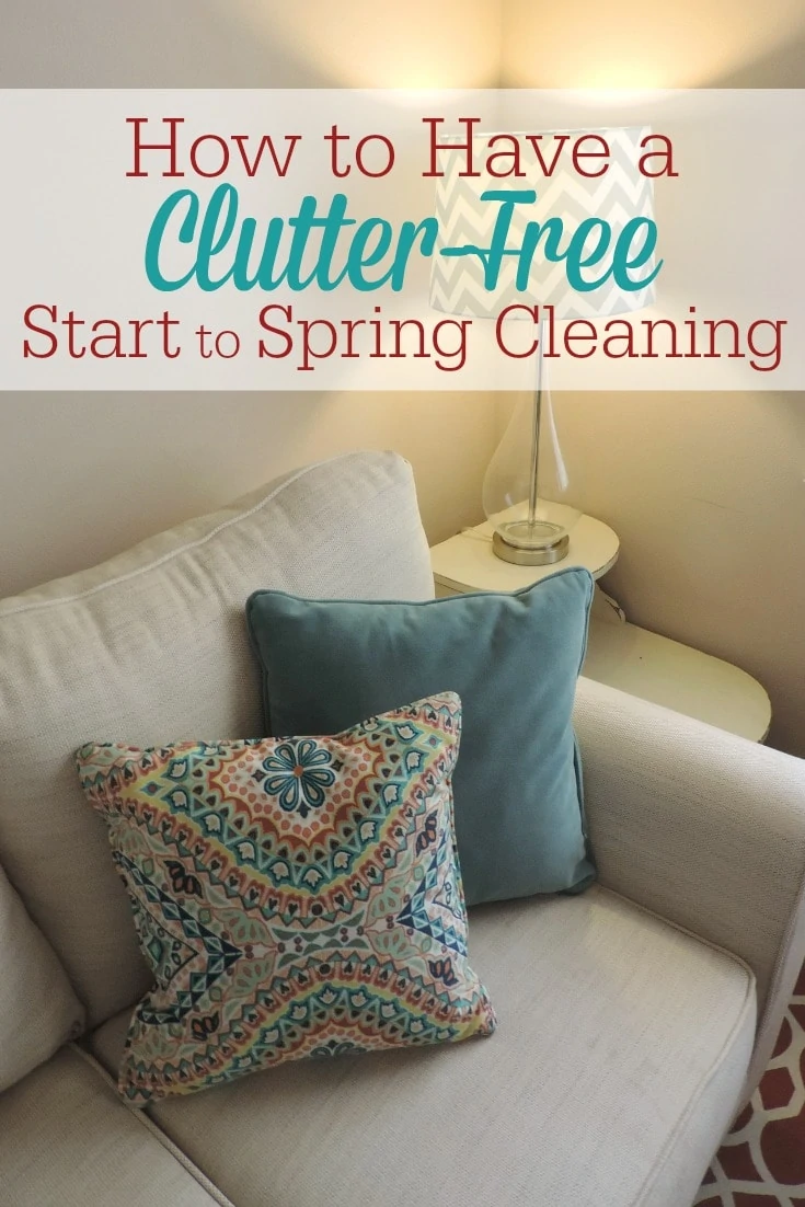 Address the clutter in your home BEFORE you tackle spring cleaning. Here's how to launch your clutter-free start to spring cleaning!