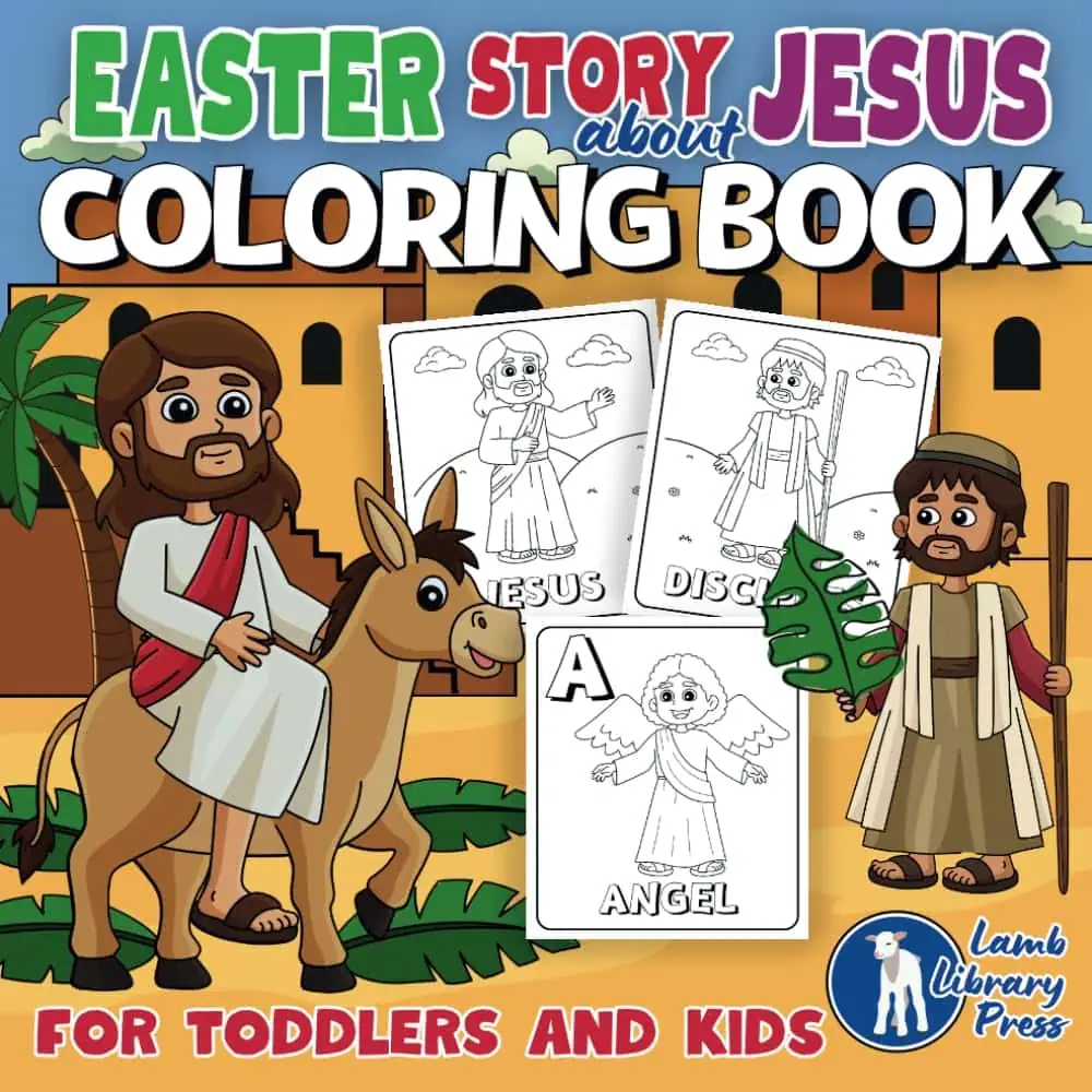 A coloring book with cartoon characters perfect for an Easter basket.