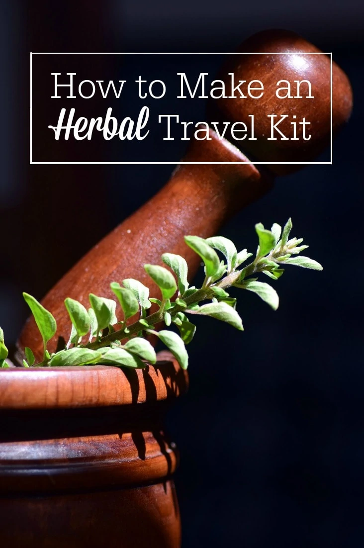 An herbal travel kit lets you take your natural remedies with you on the road! Here's how to assemble an herbal first aid kit so you can treat your family even when you're away from home.