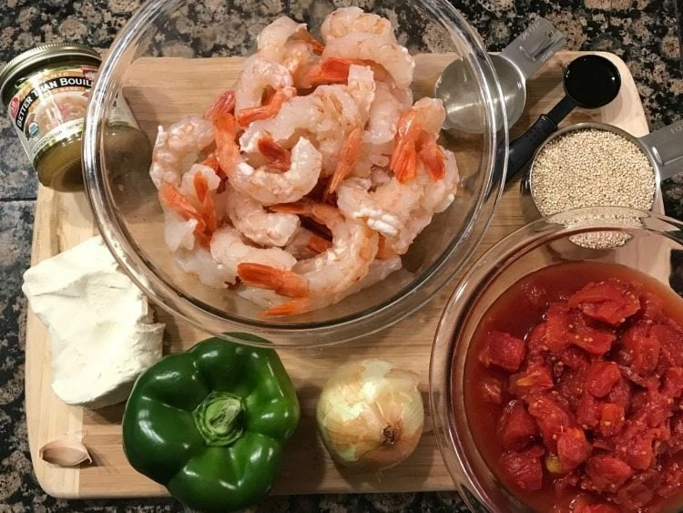 Mediterranean Quinoa with Shrimp recipe ingredients