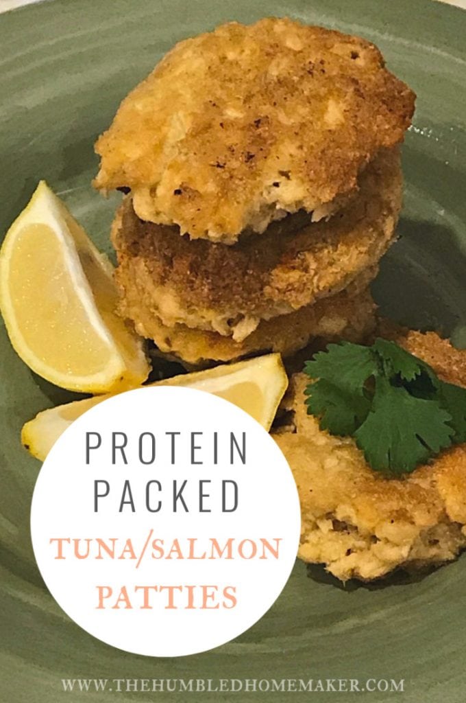 Over the years, salmon or tuna patties have become one of my favorite, quick and easy protein-rich meals. Salmon and tuna are interchangeable in this recipe, so take your pick of whichever one you prefer!