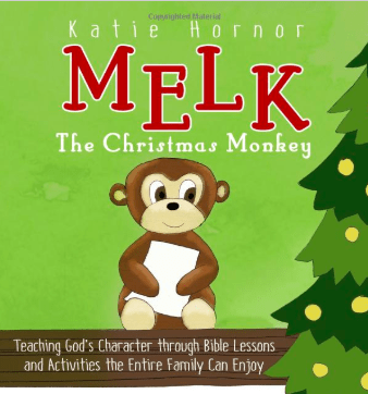 Melk the Christmas Monkey book as an alternative to elf on the shelf