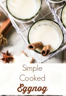 If raw eggs give you the heebie-jeebies, then you won't want to miss this simple cooked eggnog! 