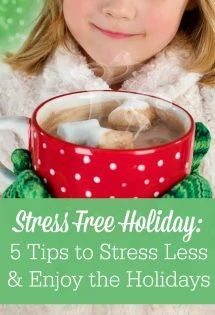 Are you looking for stress free holiday tips? You can stress less and enjoy the holidays more this year! 
