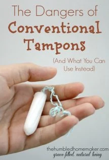 I hadn't used tampons in five years--until recently. If you love the convenience and comfort of disposable tampons but are wary of the dangers of tampons, I can't wait to tell you about a great alternative. 