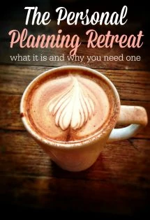 I'm so doing this! I need to get out of the house! A personal planning retreat sounds perfect!