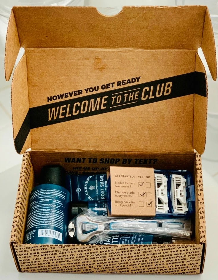 unboxing Dollar Shave Club for a better cleaner shave