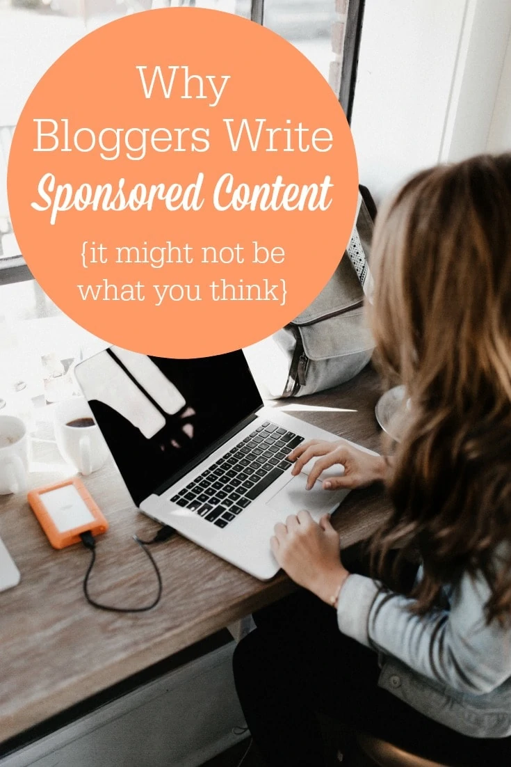 Writing sponsored content is one of several ways in which bloggers make money. But, for me personally, it's a win-win because of what that means for you, the reader. 