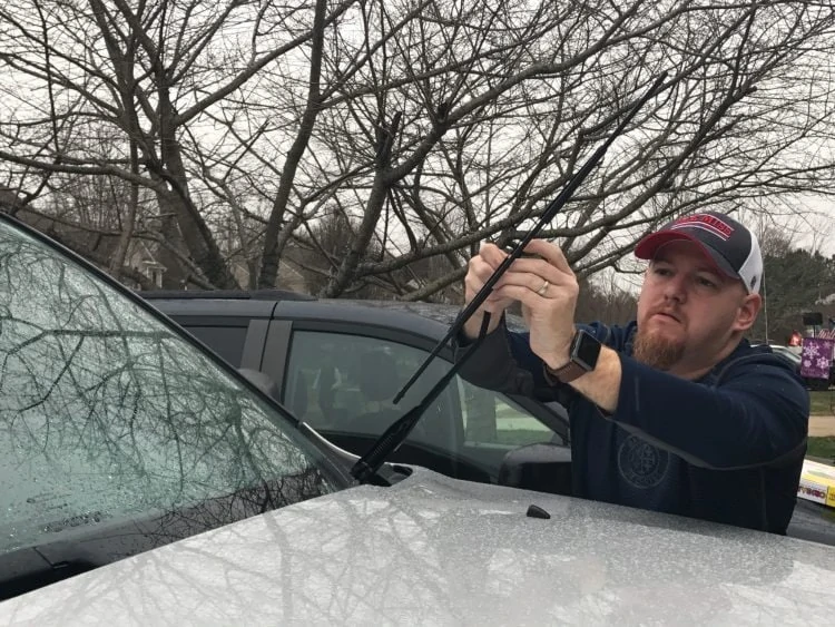 Change your windshield wipers to prepare for winter.