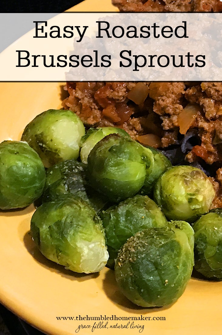 These easy roasted brussels sprouts will please both adults and kids alike. Our girls can't get enough of them. Who says brussels sprouts can't be yummy?! 