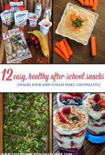 Their tummies start rumbling the second the last bell rings. Fill them up with these healthy after-school snacks. They're so easy, the kids can make them!
