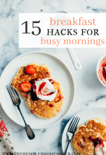 When you need to get your family out the door in a hurry in the morning, these 15 breakfast hacks will come in handy!