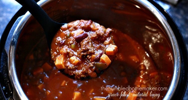 Chili usually takes hours to make, but this version uses the Instant Pot so it's ready in minutes!