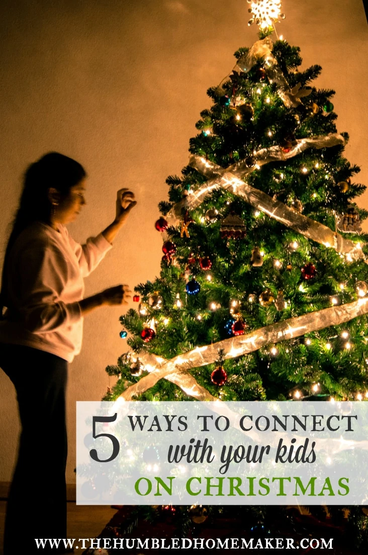 In the hustle and bustle of the holidays, I fear we can too easily fail to focus on what matters most--the celebration of Christ's birth and time with our family. I believe you can connect with your kids at Christmas (and I can too!). Today's post gives 5 ways to intentionally make memories with your family this season. I hope you'll enjoy it--and share some of your own in the comments!