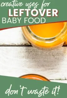 Discover creative uses for leftover baby food purees instead of wasting them.