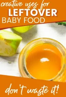 Repurpose leftover baby food purees instead of wasting them.