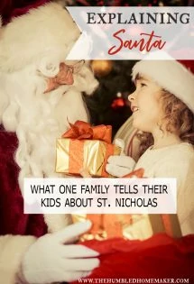 Explaining Santa Clause and telling your kids about him can be tricky and how to handle it is a decision that each family must make for themselves.