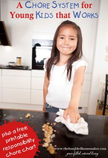 Are you confused as how to get your kids started with chores? Do you pay them or not? What is the best way to teach kids responsibility at home? We're excited to share a chore system for young kids that works for our family!