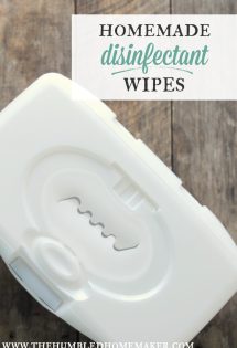 You can save money and cut down on toxins by making your own DIY homemade disinfectant wipes! I am SO doing this soon!!