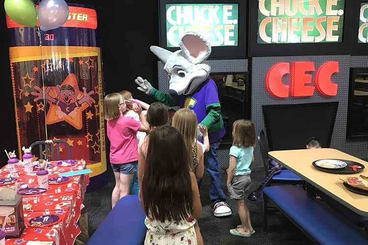 hosting a party at a venue the venue chuck e cheese